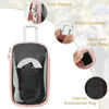 Picture of TXEsign MP3 & MP4 Player Carry Case Bag with Clear Window Travel Carrying Case for 4" Touch Screen MP3 MP4 Music Player Case Storage Bag with Inner Pocket for Earphones, USB Cable, Memory Card (Pink)