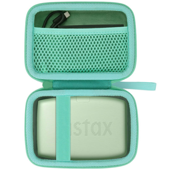 Picture of co2CREA Hard Travel Case Replacement for Fujifilm Instax Mini Link 3 2 1 Smartphone Printer (Sage Green Case)