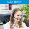 Picture of Mono Plantronic-QD Headset with Microphone - for Cables with Quick Disconnect Connector for Call Center Office (VTX100QD)