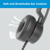 Picture of Mono Plantronic-QD Headset with Microphone - for Cables with Quick Disconnect Connector for Call Center Office (VTX100QD)