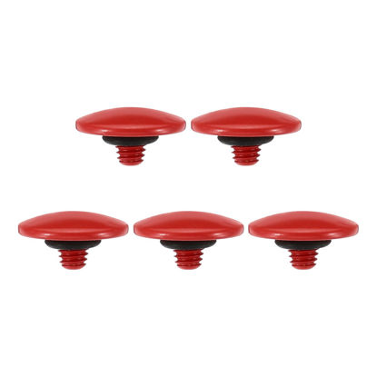 Picture of PATIKIL Camera Shutter Button, 5 Pack Soft Shutter Release Button Pure Copper Camera Button Convex Suitable for Nikon for Fujifilm for Leica DSLR/SLR Camera, Red