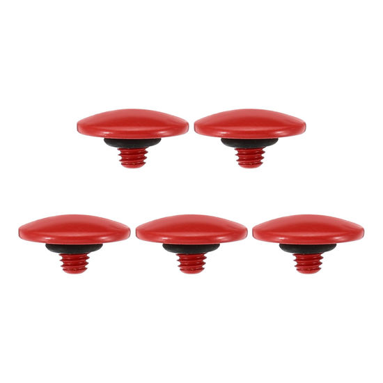 Picture of PATIKIL Camera Shutter Button, 5 Pack Soft Shutter Release Button Pure Copper Camera Button Convex Suitable for Nikon for Fujifilm for Leica DSLR/SLR Camera, Red