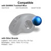 Picture of SANWA Trackball 34mm/1.34in, Replacement Ball for Logitech m575, m570, MX Ergo, Kensington, and Other Compatible Trackball Mouse, Glossy Blue