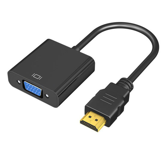 Picture of ECKDZMY HDMI to VGA Adapter, HDMIVGA Male to Female Converter with for Laptop Desktop PC PS3 PS4 Xbox 360 Wii U HDTV Monitor Projector Support 4K 1080P