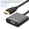 Picture of ECKDZMY HDMI to VGA Adapter, HDMIVGA Male to Female Converter with for Laptop Desktop PC PS3 PS4 Xbox 360 Wii U HDTV Monitor Projector Support 4K 1080P