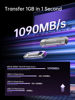 Picture of MOVE SPEED 1TB Flash Drive, External SSD with 1000MB/s Read Write Speed, USB 3.2 Gen2+Type C Dual Port Portable SSD, Thumb Drive for iPhone 15, 16 Series/MacBook/Android Phone/Audio etc