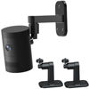 Picture of 2Pack Ring Camera Wall Mount,Compatible with Ring Stick Up Cam Battery/Plug-in/Camera Pro Battery/Ring Indoor Cam(1st Gen),360 Degree Adjustable No Drilling Mount for Ring Outdoor Indoor Camera,Black