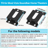 Picture of tiebutie Soundbar Wall Mount for Vizio Sound Bar Mount Mounting Bracket for Vizio Rear Speaker Mount - Space Saving Bracket for Vizio Soundbar Wall Mount Under or Above TV