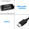 Picture of XMSJSIY OBD Power Cable for Dash Camera Type C OBD2 Power Cable Adapter Hardwire Charger Cable with Switch Button Connector Charger 24 Hours Surveillance for Dash Camera GPS DVR - 3.5M