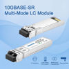 Picture of 4Pack 10GBase-SR SFP+ LC Module, SFP Multi-Mode Gbic Transceiver 850nm,up to 300 Meters, Compatible with Cisco SFP-10G-SR, Unifi UF-MM-10G, Meraki MA-SFP-10GB-SR,Fortinet,Mikrotik,Netgear,Supermicro