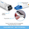 Picture of 4Pack 10GBase-SR SFP+ LC Module, SFP Multi-Mode Gbic Transceiver 850nm,up to 300 Meters, Compatible with Cisco SFP-10G-SR, Unifi UF-MM-10G, Meraki MA-SFP-10GB-SR,Fortinet,Mikrotik,Netgear,Supermicro