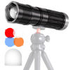 Picture of NiceVeedi Handheld Photography Lighting with 4-Color Modes, Photography Flashlight with 6000mAh Rechargeable Battery&Diffusion, Zoomable Lighting for Video Recording/Sunset Lamp