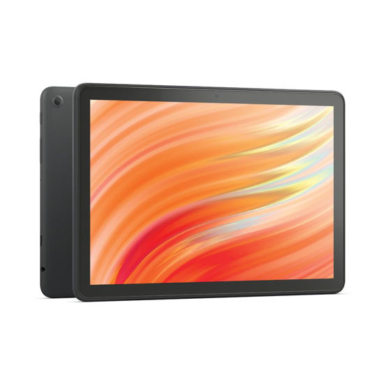 Picture of Certified Refurbished Amazon Fire HD 10 tablet, built for relaxation, 10.1" vibrant Full HD screen, octa-core processor, 3 GB RAM, latest model (2023 release), 64 GB, Black