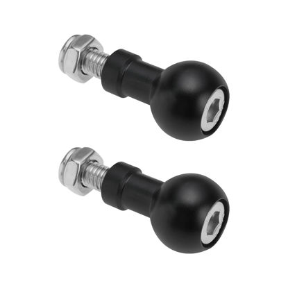 Picture of Micro Traders 2pcs 17mm Aluminum Ball Mount M6 Screw Adapter Expansion Mount Holder for Camera Tripod Selfie Handle Grip Stand Converter
