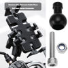 Picture of Micro Traders 2pcs 17mm Aluminum Ball Mount M6 Screw Adapter Expansion Mount Holder for Camera Tripod Selfie Handle Grip Stand Converter