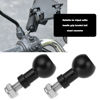 Picture of Micro Traders 2pcs 17mm Aluminum Ball Mount M6 Screw Adapter Expansion Mount Holder for Camera Tripod Selfie Handle Grip Stand Converter