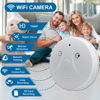 Picture of YYCAMUS Security Camera Smoke Detector Camera 1080P WiFi Indoor Camera Hidden Camera with Night Vision Motion Detection Real-Time Nanny Camera for Home Office Safety