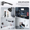 Picture of NEEWER Ring Light Wall Mount Boom Arm, 22"-46"/55-116cm 180° Swivel Triangle Light Wall Mounting for Photography Strobe Monolight Softbox Umbrella Reflector, Aluminum Alloy, 6.6lb/3kg Capacity, WB-100