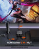 Picture of SGEYR HDMI Switch, 8K HDMI Switcher 2 in 1 Out,HDMI 2.1 Switch Selector,Aluminum HDMI 2.1 Splitter Bi-Directional Ultra HD, Support 8K@60Hz,48Gbps, Compatible with PS5/4,Xbox,Roku