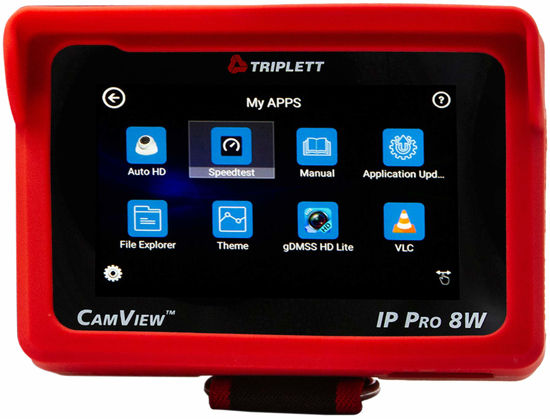 Picture of Triplett 8066 CamView IP Pro-8W CCTV Camera Tester with PoE, Network Test, and 4" IPS Touchscreen - NTSC/PAL, HD-CVI 3.0, AHD 3.0, HD-TVI 3.0