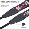 Picture of Padwa Lifestyle Adjustable Camera Strap - 1.5" Top Layer Cowhide Head Camera Straps for Photographers, Cotton Adjustable Neck Shoulder & Crossbody Strap Quick Release for All Cameras and Binoculars