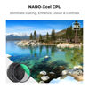 Picture of K&F Concept 62mm Circular Polarizer Lens Filter with Filter Cap Cleaning Cloth Optical Glass Ultra Slim Polarizing CPL Filter with 28 Multi-Layer Coatings for Camera Lenses (Nano-X Series)