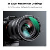 Picture of K&F Concept 72mm Circular Polarizer Lens Filter with Filter Cap Cleaning Cloth Optical Glass Ultra Slim Polarizing CPL Filter with 28 Multi-Layer Coatings for Camera Lenses (Nano-X Series)