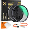 Picture of K&F Concept 77mm Circular Polarizer Lens Filter with Filter Cap Cleaning Cloth Optical Glass Ultra Slim Polarizing CPL Filter with 28 Multi-Layer Coatings for Camera Lenses (Nano-X Series)