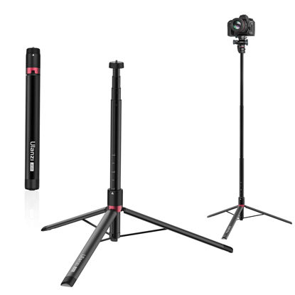 Picture of ULANZI AT-01 Extendable Light Stand Tripod, 59" Portable Vlog Camera Tripod Stand, Aluminum Camera Tripod for Camera Video Light Smartphone, Lightweight for Travel