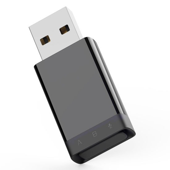 Picture of Skull & Co. X Savage Raven AudioDrive: Bluetooth 5.2 Wireless Audio Transmitter Adapter USB-A Port Driver Free Low Latency for PS5/PS4/Switch/PC and Other Devices- Black