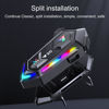 Picture of BTQILEYOO Y20 Motorcycle Helmet Bluetooth Headset, Flash Color RGB Lighting Effect, Bluetooth 5.3 Headphone, Smart Noise Reduction, HiFi Level Sound Quality, IPX6, Compatible with All Helmets