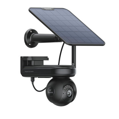 Picture of REOLINK Altas PT Ultra Black - 4K Solar Security Cameras Wireless Outdoor, 500 Days Battery Life, ColorX Night Vision, 360° Pan Tilt Auto Tracking, Dual-Band Wi-Fi 6 Cameras for Home Security