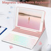 Picture of FUWANG Keyboard Case for iPad 9th Generation 10.2 inch 2021 - Detachable 7 Colors Backlit Stand Folio Keyboard Cover for iPad 8th Gen/7th Gen/iPad Pro 10.5"/iPad Air 3rd Gen, with Pencil Holder