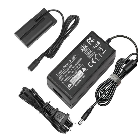Picture of F1TP NP-F550 Dummy Battery AC Power Adapter Kit for Sony F550/770/570 NP-F970 CCD-SC55 TR516 TR716 TR818 TR910 TR917 Power Your Led Light and Feelword/Atomos Ninja V Monitor