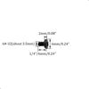 Picture of 50pcs Hard Drive Screws 3.5 inch,Stainless Flat Phillips Head HDD 6#-32 x 1/4" Mounting Screw for Computer PC Laptop Case,3.5" Black