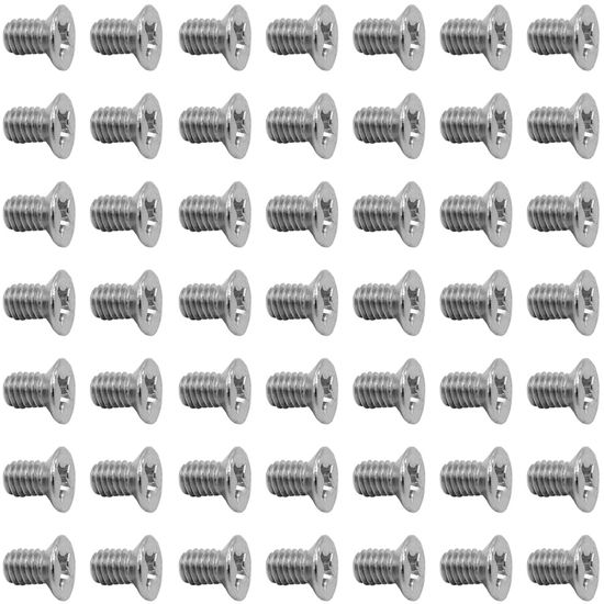 Picture of 50Pcs Hard Drive Screws 2.5 inch,Stainless Flat Phillips Head HDD SSD M3 x 5mm Mounting Screw for Computer PC Laptop Case,2.5" Silver