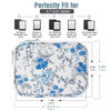 Picture of TiMOVO 6-7 Inch Tablet Sleeve for All-New Kindle 2022/10th Gen 2019 /Kindle Paperwhite 11th Gen 2021/Kindle Oasis E-Reader, Protective Case with Pocket for Kindle (8th Gen, 2016), Blue Flower & White