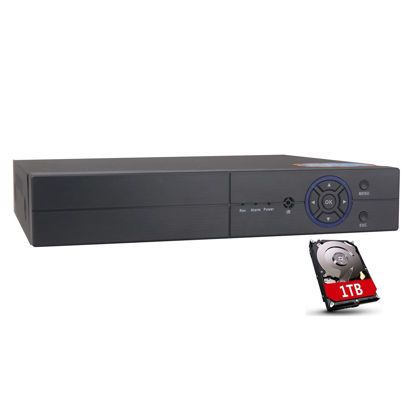 Picture of 8CH 1080P 5-in-1 HD Analog Hybrid DVR&NVR Support 5MP IP Camera+1080P AHD/TVI/CVI Camera and 960H Analog Camera Standalone DVR CCTV Surveillance Security System Video Recorder (1TB HDD Preinstalled)