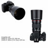 Picture of JJC Dedicated Reversible Lens Hood Shade Protector for Canon EF 135mm F2L USM & Canon EF 180mm F3.5L Macro USM Lens Replaces Canon ET-78II ET78II Lens Hood