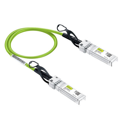 Picture of [Green] Colored 10G SFP+ DAC Cable - Twinax SFP Cable for Ubiquiti UniFi Devices, 0.3-Meter(1ft)