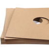 Picture of Facmogu 10PCS 12in Vinyl Record LP Jackets,Thick 350gsm Cardboard Vinyl Record Covers with Kraft Finish, Album Covers Record Jackets, Blank Album Jackets for Vinyl Record Inner & Outer Sleeves (Brown)