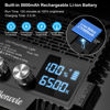 Picture of Bonvvie LED Video Light, Dimmable Camera Light with Built-in 5000mAh Li-ion Battery, CRI 97, USB Type C Ports, 3000-6500K Photo Light for Studio/Outdoor Photography, Vlog,Video Conference, Live Stream