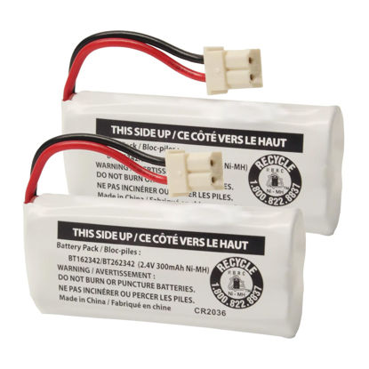Picture of Cerepros 2-Pack BT162342/BT262342 2.4V 300mAh Battery Packs for VTech Cordless Phone