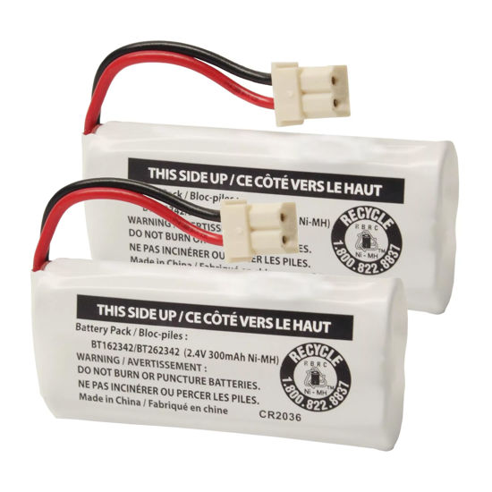 Picture of Cerepros 2-Pack BT162342/BT262342 2.4V 300mAh Battery Packs for VTech Cordless Phone