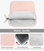 Picture of MoKo Padded Ereader Sleeve Case for 6-7 inch Ereader Tablet Bag Protective Cover Pouch with a Carabiner, Compatible with 7" eReader Colorsoft Signature Edition 2024, Pink