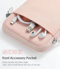 Picture of MoKo Padded Ereader Sleeve Case for 6-7 inch Ereader Tablet Bag Protective Cover Pouch with a Carabiner, Compatible with 7" eReader Colorsoft Signature Edition 2024, Pink