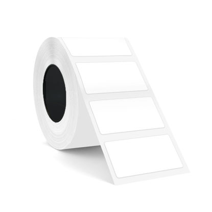 Picture of Label Maker Tape SUPVAN T50M Adapted Label Print Paper Refill White Size 1.18'' x 0.59'' 400pcs Thermal Laminated Waterproof Self-Adhesive Multipurpose Labeling Tape Replacement