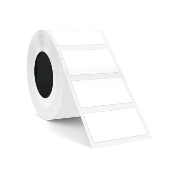 Picture of Label Maker Tape SUPVAN T50M Adapted Label Print Paper Refill White Size 1.18'' x 0.59'' 400pcs Thermal Laminated Waterproof Self-Adhesive Multipurpose Labeling Tape Replacement