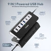 Picture of USB C Hub, intpw 9-in-1 USB C Docking Station, Aluminum USB C USB Hub with 4K HDMI, PD 100W, USB-C 3.0 5Gbps, 2 USB 2.0, SD/TF Slot, Compatible with MacBook Air/Pro, iPad,iPhone 16