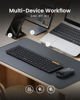 Picture of ProtoArc Foldable Keyboard and Mouse, XKM01 True Full-Size Folding Keyboard Mouse Combo for Business and Travel, 2.4G+Dual Bluetooth Portable Mouse Keyboard for Laptop iPads Tablets - Black